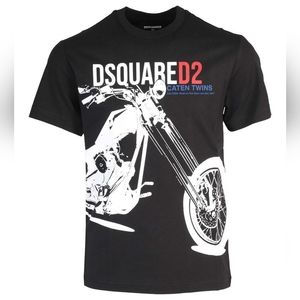 DSQUARED2 Shirts Tops Dsquared2 Kids Motorbike Print Tshirt